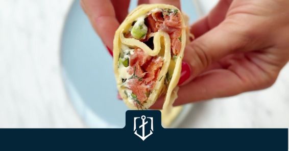 Палачинки със сьомгова пъстърва