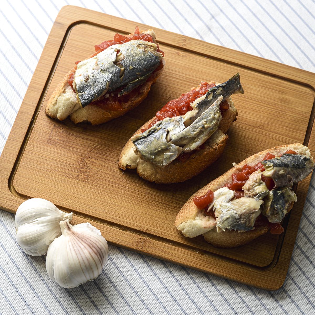 Black sea blue fish with capers in olive oil